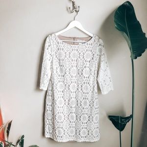 Jessica H Lace Sheath Dress